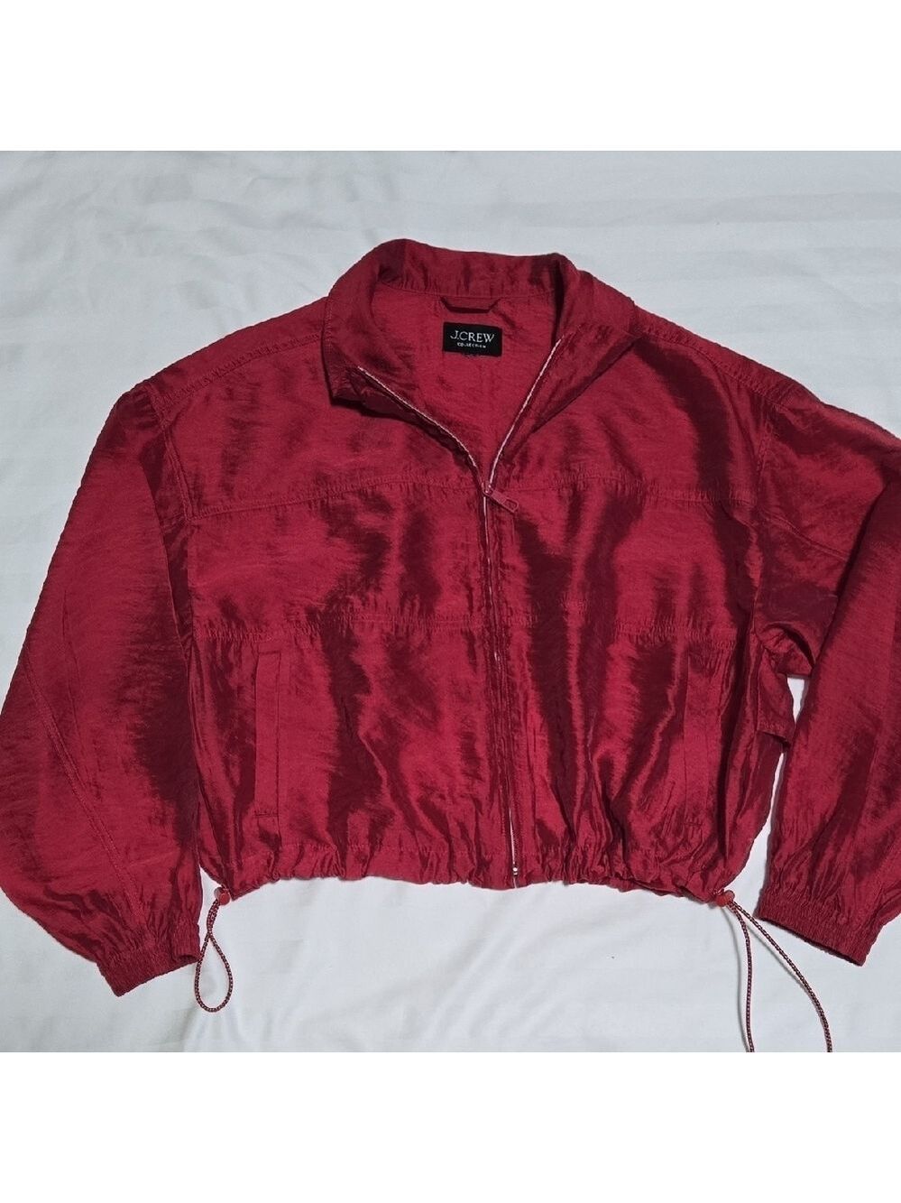 J. Crew Red Zip-Up Jacket - Picture 2 of 8